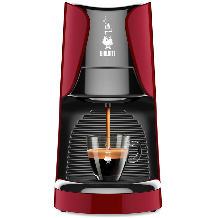 Bialetti Cafetera DAMA Roja para Monodosis ESE-Padmaschine