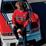 Sparco S01279MRRS3L Sudadera Martini-R Talla L Roja 100% Algodón Cremallera Completa Detalles Carreras