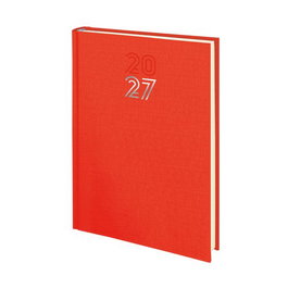 EDEUSTO Agenda Anual 2027 Aprica Tapa Acolchada Naranja