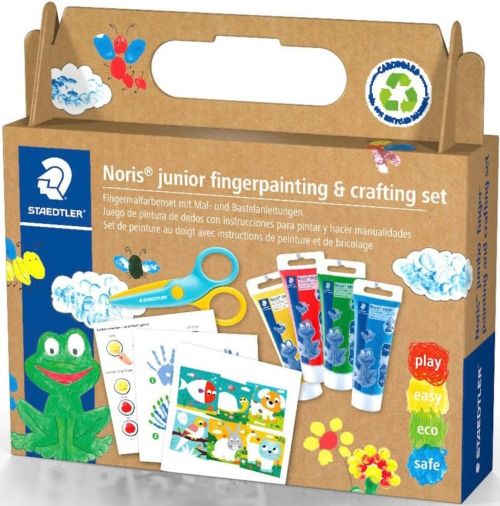 STAEDTLER Set de actividades Noris Junior C2 con pintura de dedos