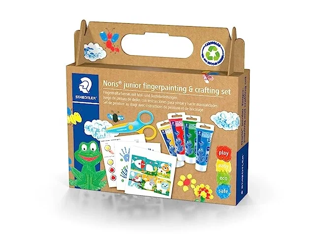 STAEDTLER Set de actividades Noris Junior C2 con pintura de dedos