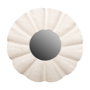 DKD Home Decor Espejo de Teca Tallado Decape Blanco 76x76x7 cm