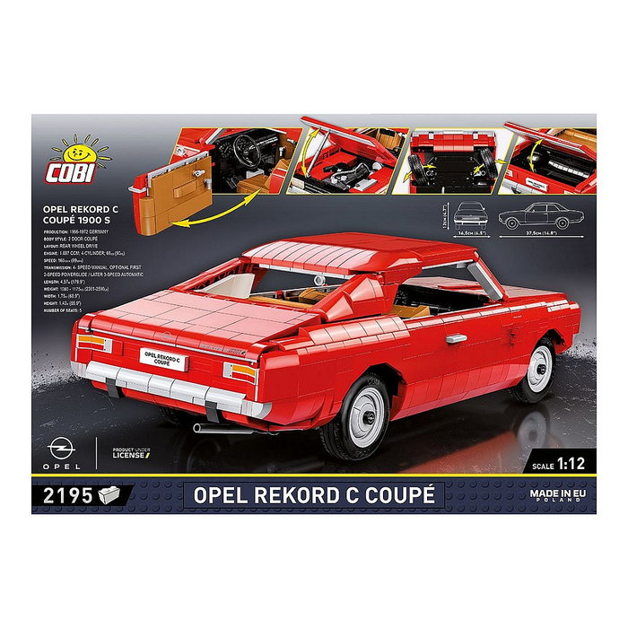 Cobi Opel Rekord C Coupe Bloques de Construcción 2195 Piezas Edad 10+