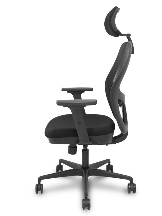 PIQUERAS Y CRESPO Silla de oficina Jorquera con mecanismo Sincro/Traslack y tela negra