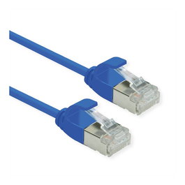ROLINE GREEN 21.44.3341 Patchkabel Cat.6A U/FTP Azul 0,3 m