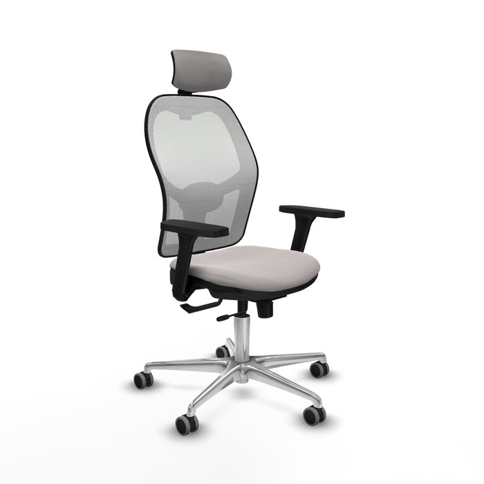 PIQUERAS Y CRESPO Silla de oficina Jorquera Blanca con mecanismo Sincro/Traslack PIQUERAS Y CRESPO Silla de oficina Jorquera Blanca con mecanismo Sincro/Traslack