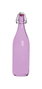 La Mediterran Botella Vidrio Pintada 6 Colores 1L 8.6x8.6x31 cm (12 Unidades)