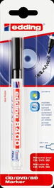 Edding Marcador Permanente Cd-Dvd-Bds Negro Blíster 1 Ud
