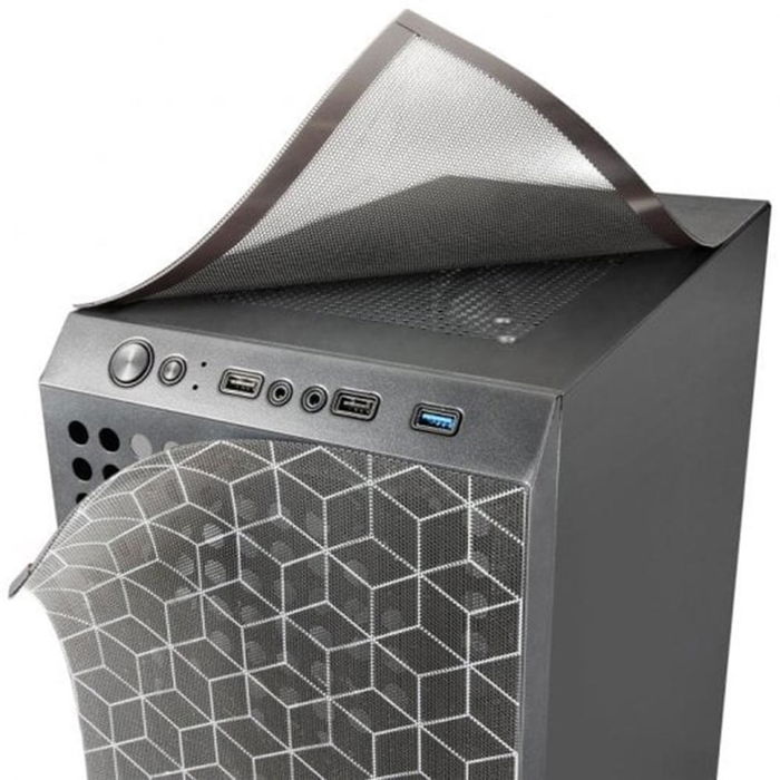 Mars Gaming MC-MAG Caja Gaming ATX con Cristal Templado, 3 Ventiladores RGB, Soporte Refrigeración Líquida 360mm, Doble Cámara, USB 3.0 - Negro