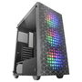 Mars Gaming MC-MAG Caja Gaming ATX con Cristal Templado, 3 Ventiladores RGB, Soporte Refrigeración Líquida 360mm, Doble Cámara, USB 3.0 - Negro