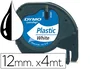 Dymo Cinta LetraTag 91221 Negro sobre Blanco 12mm x 4m
