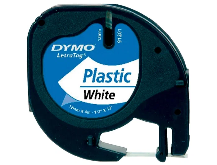 Dymo Cinta LetraTag 91221 Negro sobre Blanco 12mm x 4m Dymo Cinta LetraTag 91221 Negro sobre Blanco 12mm x 4m