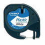 Dymo Cinta LetraTag 91221 Negro sobre Blanco 12mm x 4m
