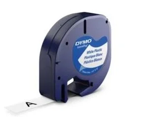 DYMO LetraTAG Plastic Tape Cinta para Impresora de Etiquetas 12mm x 4m Poliéster DYMO LetraTAG Plastic Tape Cinta para Impresora de Etiquetas 12mm x 4m Poliéster