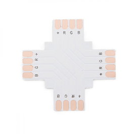Conector para Soldar '+' para Tiras de LED RGB 10mm