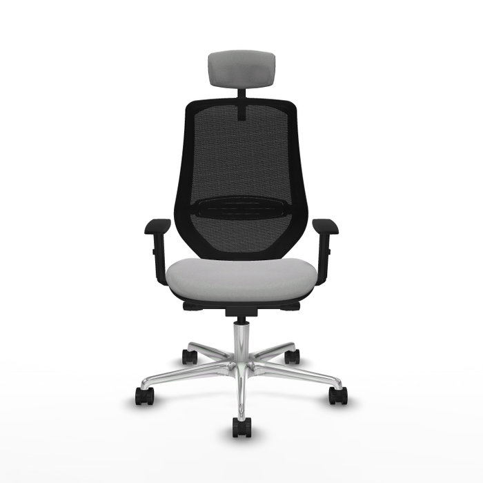 PIQUERAS Y CRESPO Silla de oficina Mardos Gris claro y Negro