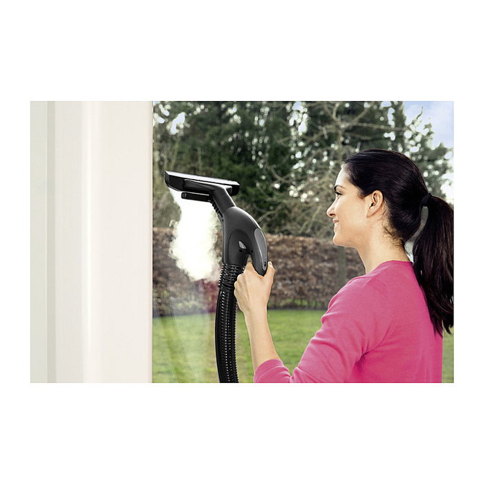 Kärcher SV 7 Fregasuelos a Vapor y Aspirador, Cilindro 0.5L, 2200W, Vapor Ajustable, Aspiración, Negro/Gris/Blanco