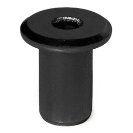 UCAFIX - Tubo Conjunto de Unión M6 Ciegas para Ensamblaje, Acabado Negro / Níquel, Longitud 27 mm, para Sistemas de Unión Modular en Muebles y Estructuras