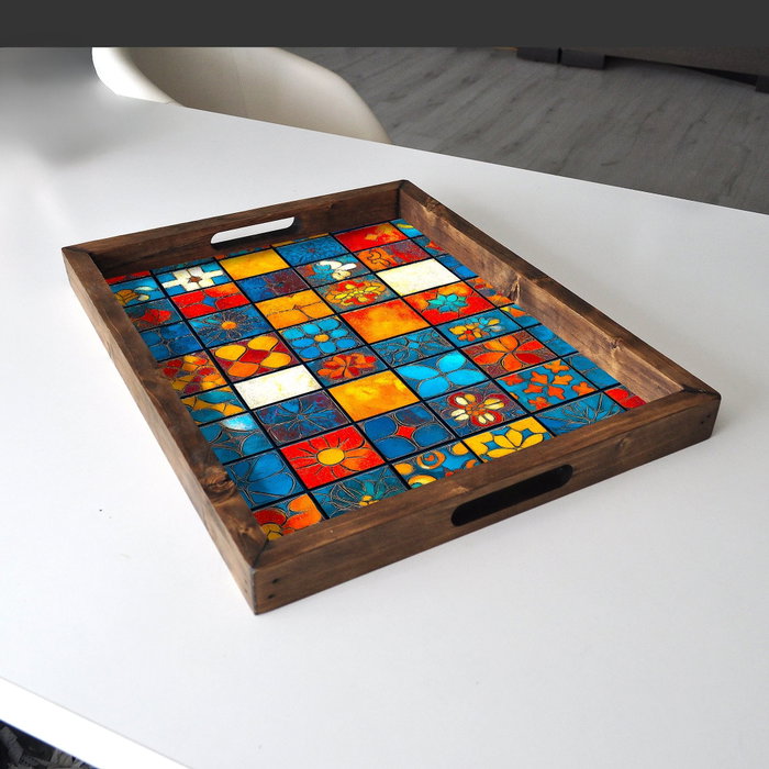 Aberto Design REF018 Bandeja de Madera Maciza 48 x 38 x 4 cm Aberto Design REF018 Bandeja de Madera Maciza 48 x 38 x 4 cm