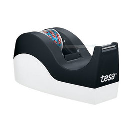 Tesa Dispensador de cinta de mesa Orca con 1 rollo cristal transparente