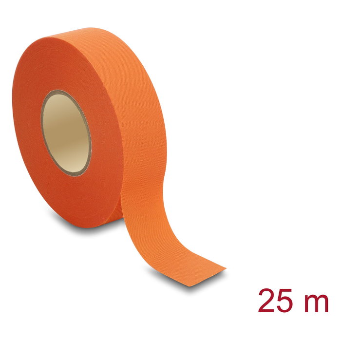 DeLOCK Cinta adhesiva de tela naranja 25 mm x 25 m DeLOCK Cinta adhesiva de tela naranja 25 mm x 25 m