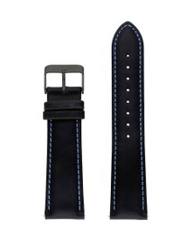 Watxandco Correa de Cuero Negra 44mm WXCO1725