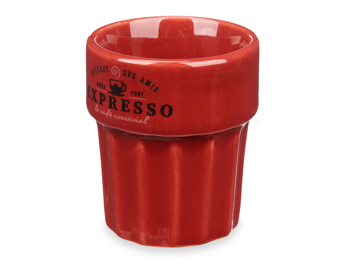 Vessia Vaso Expresso 80 ml Surtidos Colores Neutros 6x6x7 cm Loza Apto Lavavajillas Microondas Nevera (Set de 36)