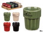 Vessia Vaso Expresso 80 ml Surtidos Colores Neutros 6x6x7 cm Loza Apto Lavavajillas Microondas Nevera (Set de 36)