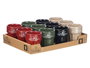 Vessia Vaso Expresso 80 ml Surtidos Colores Neutros 6x6x7 cm Loza Apto Lavavajillas Microondas Nevera (Set de 36)