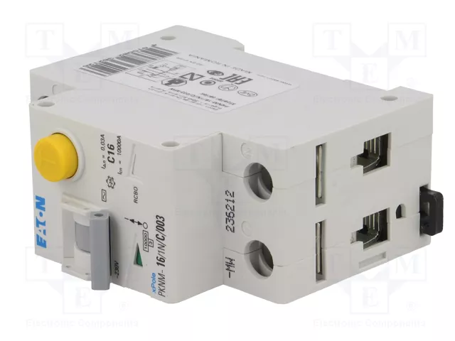EATON ELECTRIC PKNM 16A 30mA 230VAC 1+N RCBO