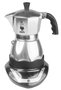 Bialetti Moka Timer 3TZ, Plata/Negro