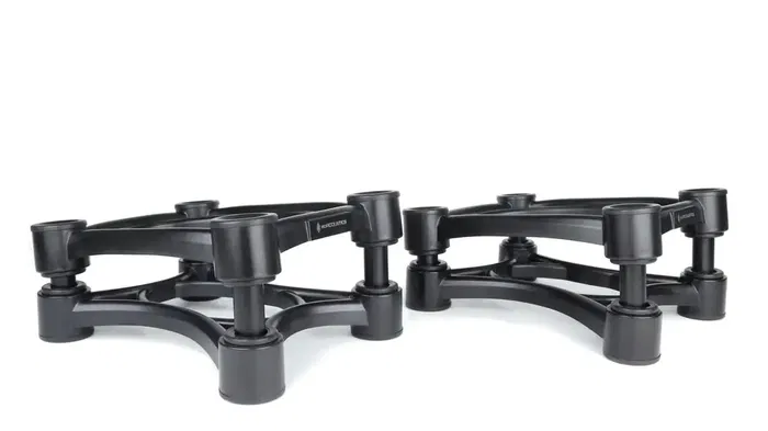 Isoacoust ISO-200 Soportes Aislamiento Monitores Estudio (2 Unidades) con Ajuste Altura Inclinación