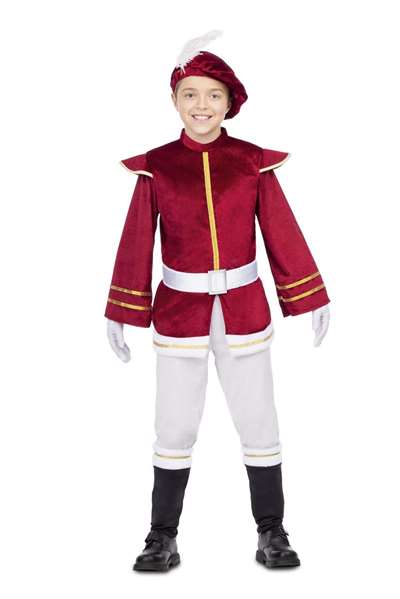 My Other Me Disfraz Paje Granate Talla 5-6 años