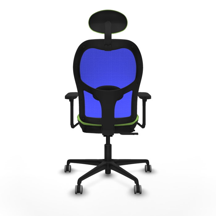 PIQUERAS Y CRESPO Silla de oficina Jorquera con mecanismo Sincro/Traslack, Tela Pistacho y Malla Azul PIQUERAS Y CRESPO Silla de oficina Jorquera con mecanismo Sincro/Traslack, Tela Pistacho y Malla Azul