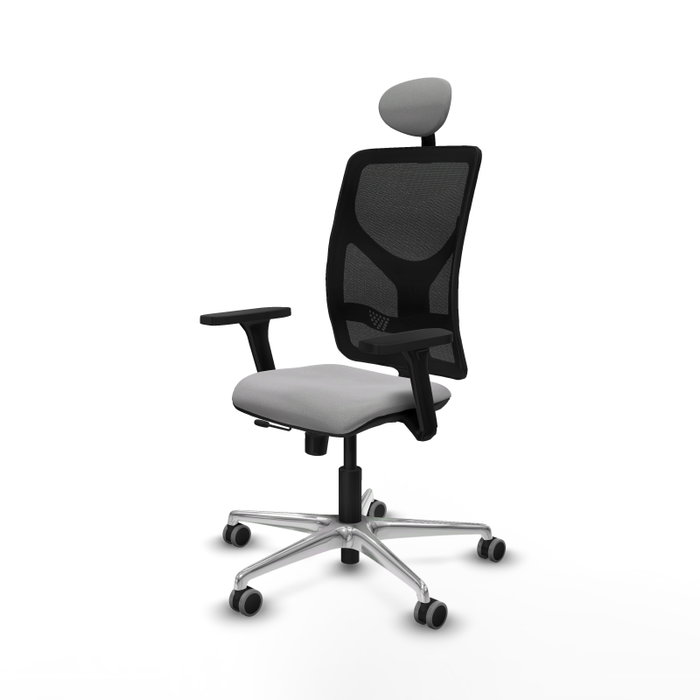 PIQUERAS Y CRESPO Silla de oficina Motilla con mecanismo Sincro/Traslack, Gris claro y Negro PIQUERAS Y CRESPO Silla de oficina Motilla con mecanismo Sincro/Traslack, Gris claro y Negro