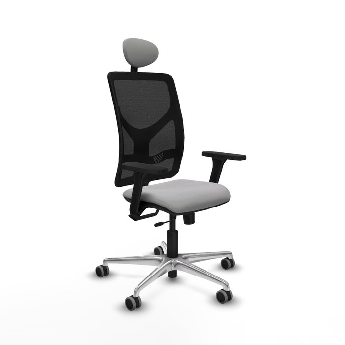 PIQUERAS Y CRESPO Silla de oficina Motilla con mecanismo Sincro/Traslack, Gris claro y Negro PIQUERAS Y CRESPO Silla de oficina Motilla con mecanismo Sincro/Traslack, Gris claro y Negro