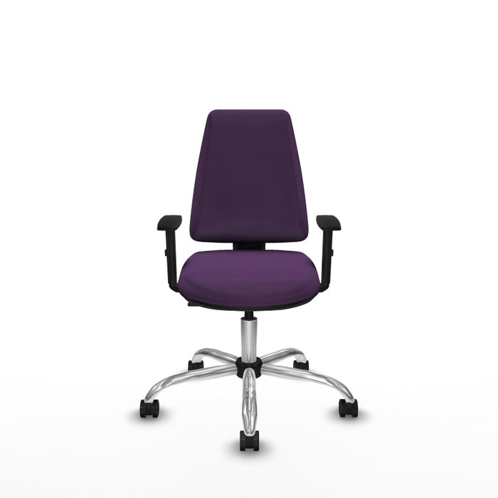 PIQUERAS Y CRESPO Silla de oficina Elche Morada con Brazos 1D