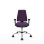 PIQUERAS Y CRESPO Silla de oficina Elche Morada con Brazos 1D