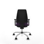 PIQUERAS Y CRESPO Silla de oficina Elche Morada con Brazos 1D