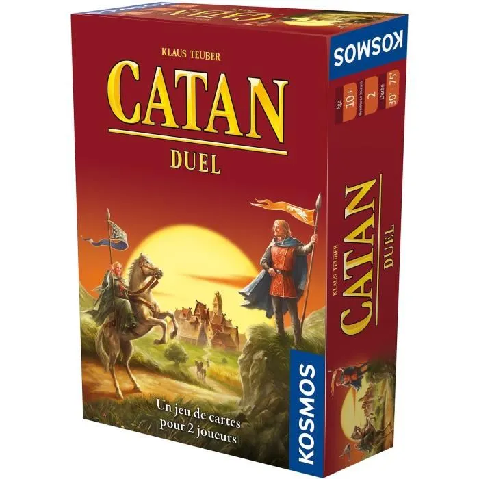 Asmodee Catan Duel - Juego de mesa con dados aleatorios y cartas en francés
