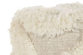 DKD Home Decor Carpets 2c25 Reposapiés Boho Crudo 40 x 40 x 40 cm