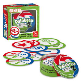 LúDILO 803104 Juego Palabrea 2 Nueva Versión, Juego de Cartas para +6 Años