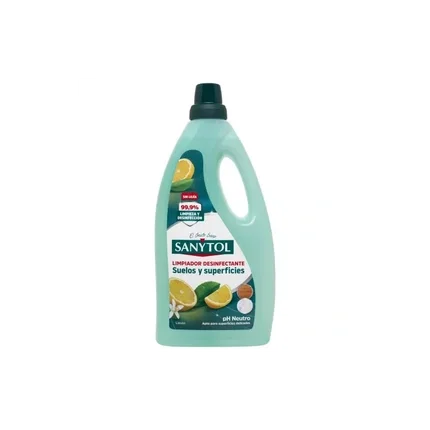 Sanytol Limpiador desinfectante suelos y superficies limón 1200 ml