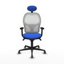 PIQUERAS Y CRESPO Silla de oficina Jorquera Azul y Blanco