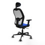 PIQUERAS Y CRESPO Silla de oficina Jorquera Azul y Blanco