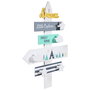 Home Deco Factory Colgador Panel Direccional Maderas Varias