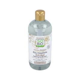 SO'BIO ETIC Agua Micelar Antiedad Hialuronico-Argan 500Ml Bio