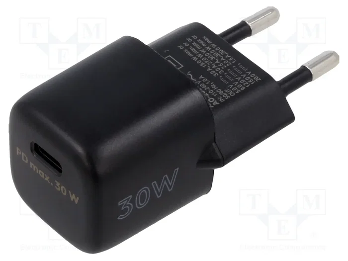 GOOBAY Cargador de red 30W USB-C Power Delivery Negro GOOBAY Cargador de red 30W USB-C Power Delivery Negro