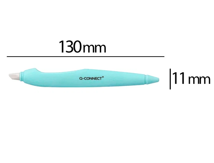 Q-connect Bisturí Plástico para Cortar Papel, Cuchilla Cerámica XD-119, Mango Ergonómico, 1 Unidad