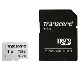 Transcend USD300S MicroSDXC 1 TB con Adaptador Plata